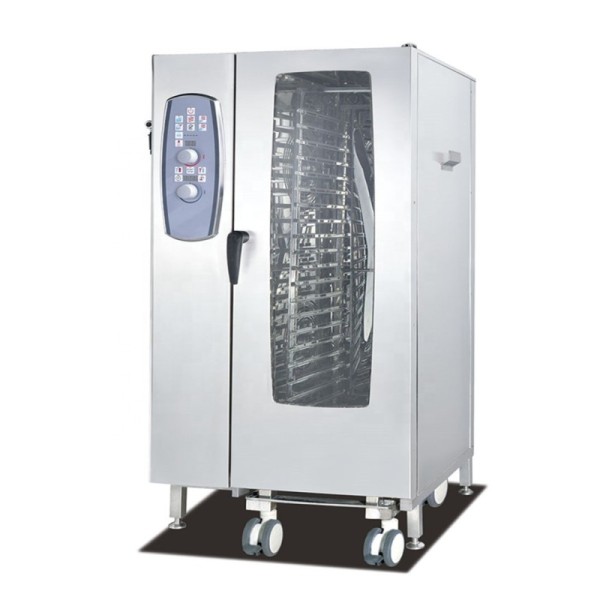 8-tray gas convection combi oven for baking French bread CE certified and 18.6kw power