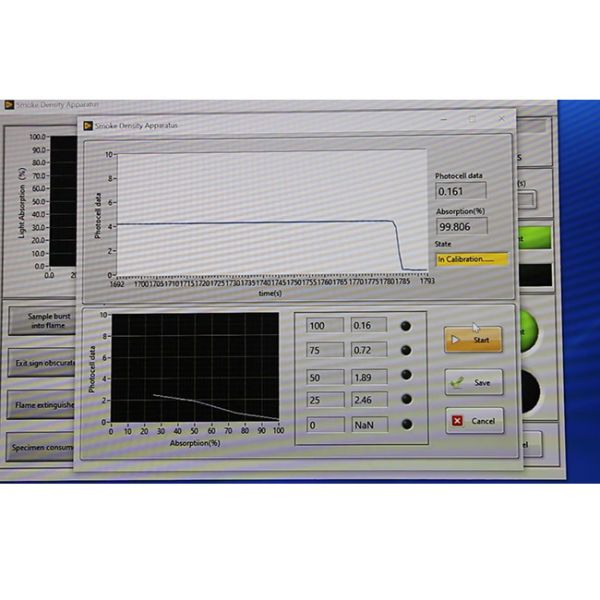 ASTM  D2843 High Precision smoke density tester for Plastic Smoke Obscuration Test 