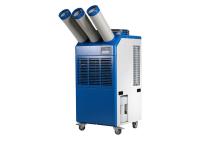 Assoalho exterior que está o compressor industrial 6.5KW do refrigerador pequeno do ponto
