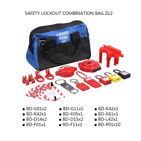 Portable Safety Lockout Kit For Locking Off Circuit Breakers / Valves / Switches