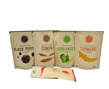 Cheap Price Food Grade Soy Ink Printing 100Kg Craft Pouch Custom Sugar Paper Bags Packaging With Own Logo