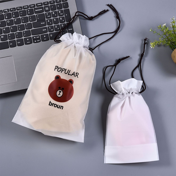 Поли животное мультфильма полиэтиленового пакета Drawstring ЕВА/PVC/замороженное PE чувствовало