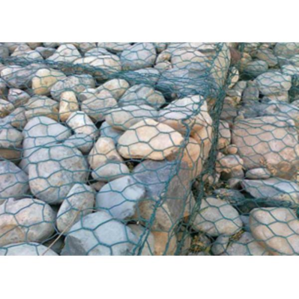 PVC Coated Antiseptic Gabion Welded Wire Mesh Hot Galvanized Dark Green