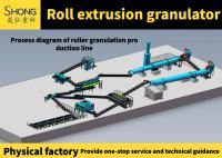 Línea de producción de fertilizantes de granulador de extrusión de rollo No es necesario secar Moldeado por extrusión de una sola vez