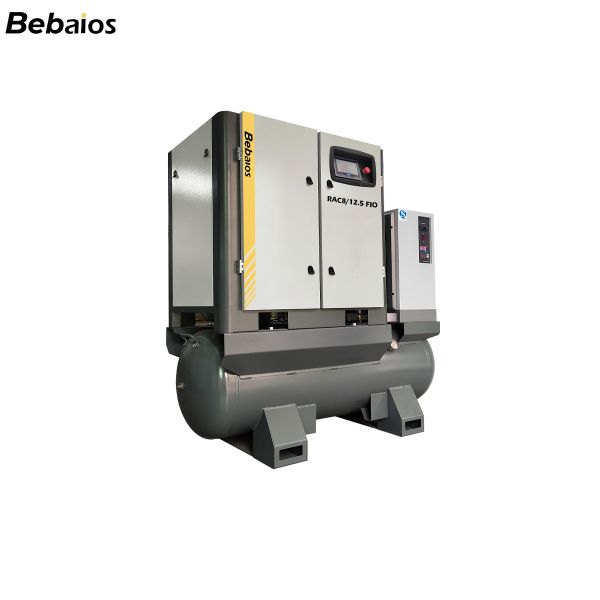 4 In 1 Plug And Play Integrated Air Compressor For Laser Cutting 0.52M³/Min 1.25 MPa