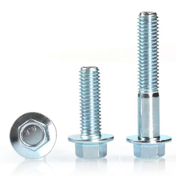 Class4.8  Hexagonal Screws Steel Bolts / Din 6921 Flange Bolts