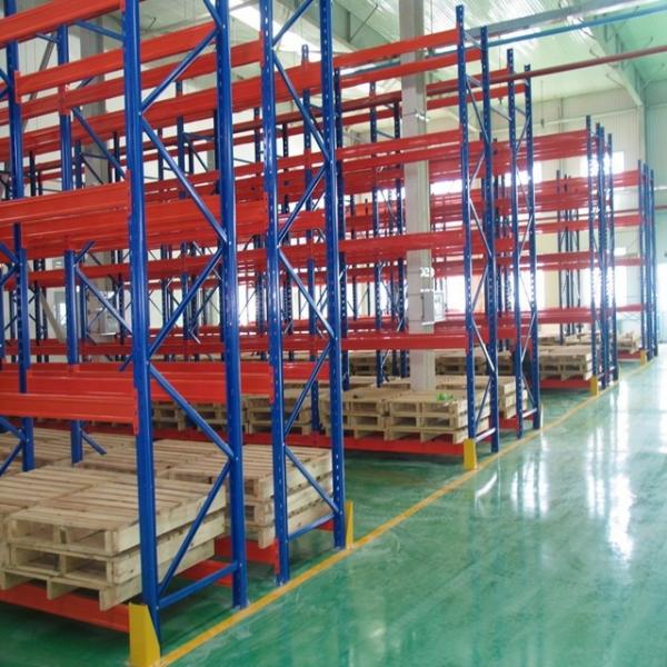 Durable Steel Heavy Duty Pallet Racks Warehouse Storage Shelving Powder Coating Surface