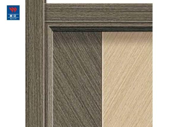 Custom Design  Eco-Friendly Waterproof Pvc Veneer Modern Wood Doors Prices