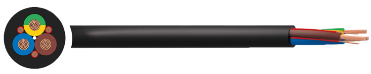 H05BZ5-F H07BZ5-F EV Connection Cable 300/500V 450/750V with Class 5 Flexible Stranded Copper and PUR-HF Sheath for Car Charging Piles