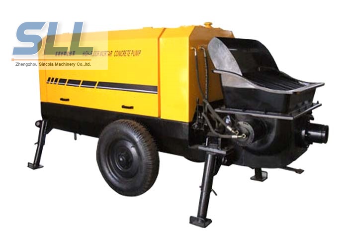 Large Capacity Mobile Cement Mortar Pump Long Service Life 12 Months Warranty