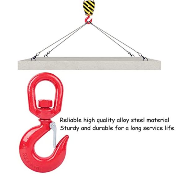 360 Degree Rotating Crane Swivel Lifting Eye Hook Swivel Chain Hooks for Lifting Chains Port Transportation