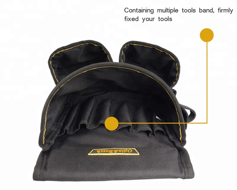 Customized Work Multifunction Plumber Carpenter Organizer Electrician Waist Tool Bag