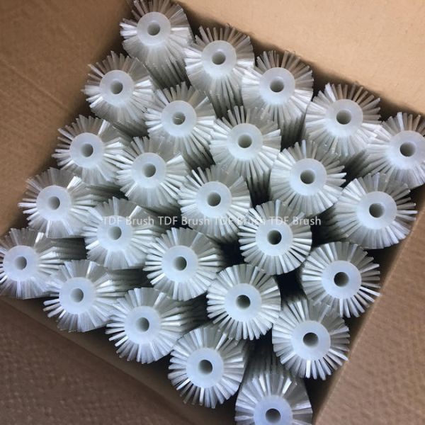 Industrial Roller Brush Nylon Bristle PP Base Customizable Industrial Surface Treatment Tool