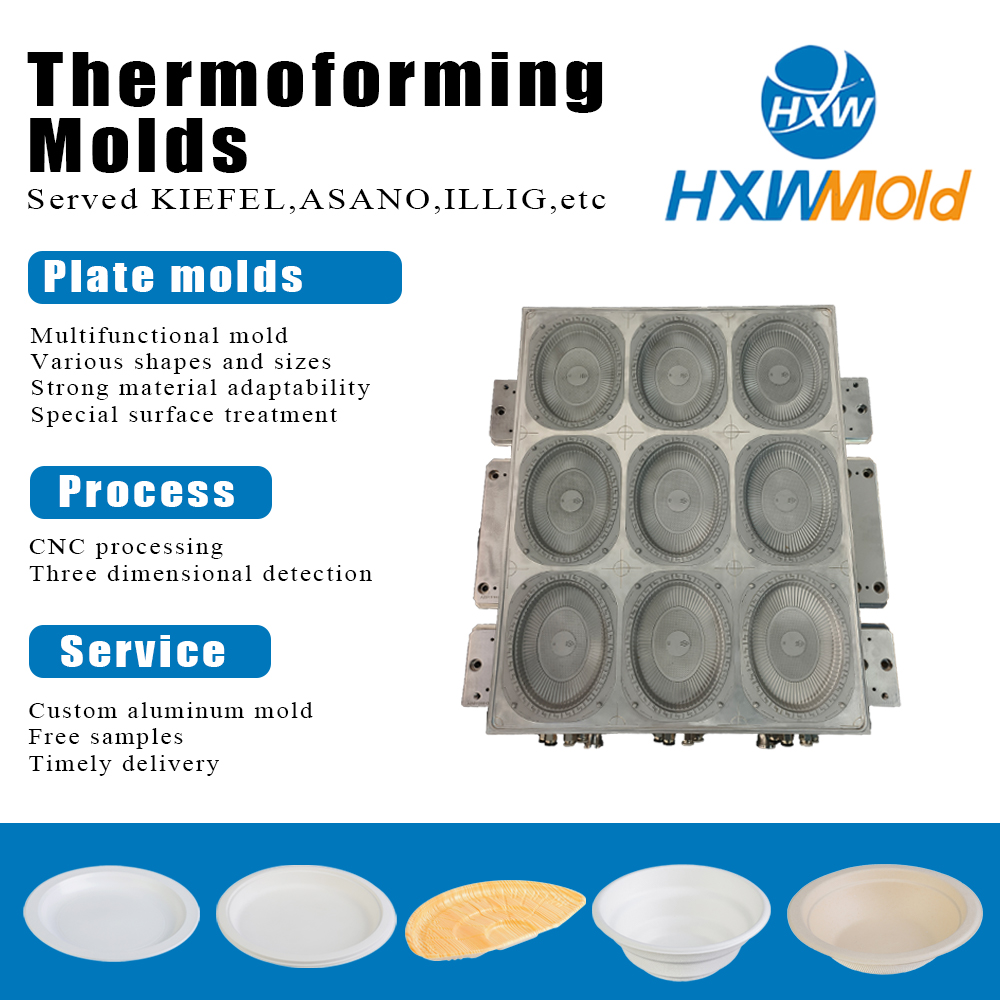 High Precision CNC Thermoforming Machine Mold Vacuum Forming Food Packaging Mold Polished