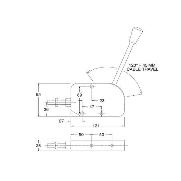 Alavanca de freio industrial do estacionamento de CH400 Leverstak para o equipamento agrícola