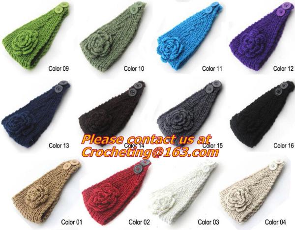Women knitted Warm Crochet Headbands Knitted Headbands Headwraps For Women Ladies accessor