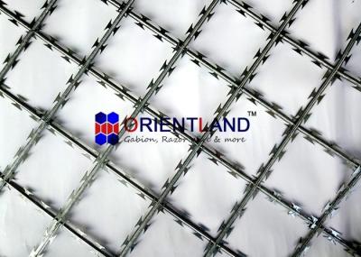 Hot Dipped Galvanized Steel Razor Wire Fence Fence Welded Corrosion Resistance