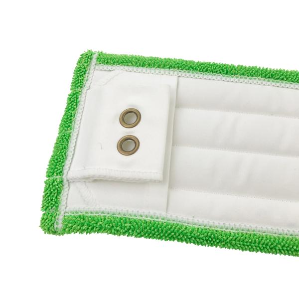 Twist Pile Metal Buckles Clip Microfiber Flat Mop Refill Pad 18 Green