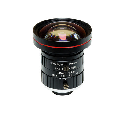 1 8mm F1.8 10Megapixel HD Manual IRIS C Mount Industrial FA Lens, 8mm 10MP Industrial Machine Vision Lens