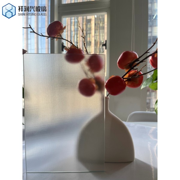 Custom Cut 4mm 5mm 6mm Figured Patterned Glass with GB15763.2-2005 CE Certificate