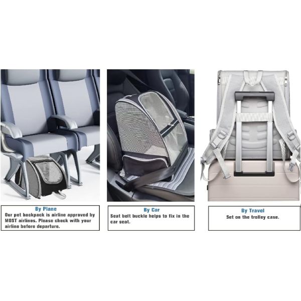 Mochilas transportadoras innovadoras para mascotas, tipo burbuja, para gatos y perros, mochila para gatos