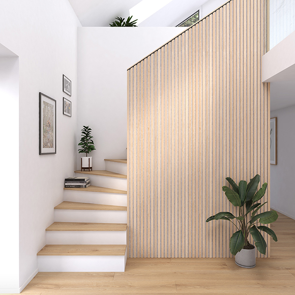Modern Strip Acoustic Slat Panels Sound Absorbing Wall Panels Sustainable