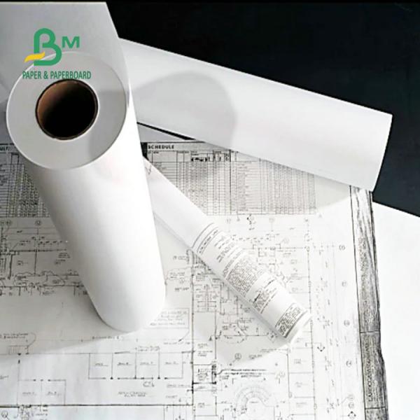 610mm 914mm Width 20# CAD Bond Paper Roll For Architectural Drawing  крен высокосортной бумаги ширины 20# CAD 610mm 914mm для архитектурноакустического чертежа