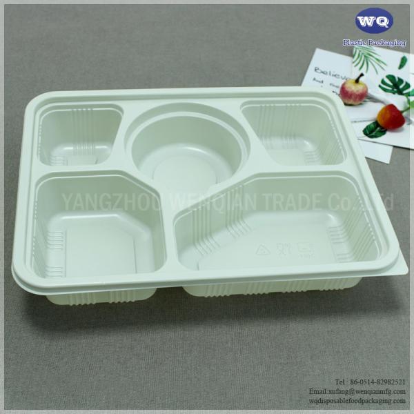 5-Coms Disposable Food Containers With Lids-Microwave, Freezer & Dishwasher Safe Disposable Food Packaging Lunch Box