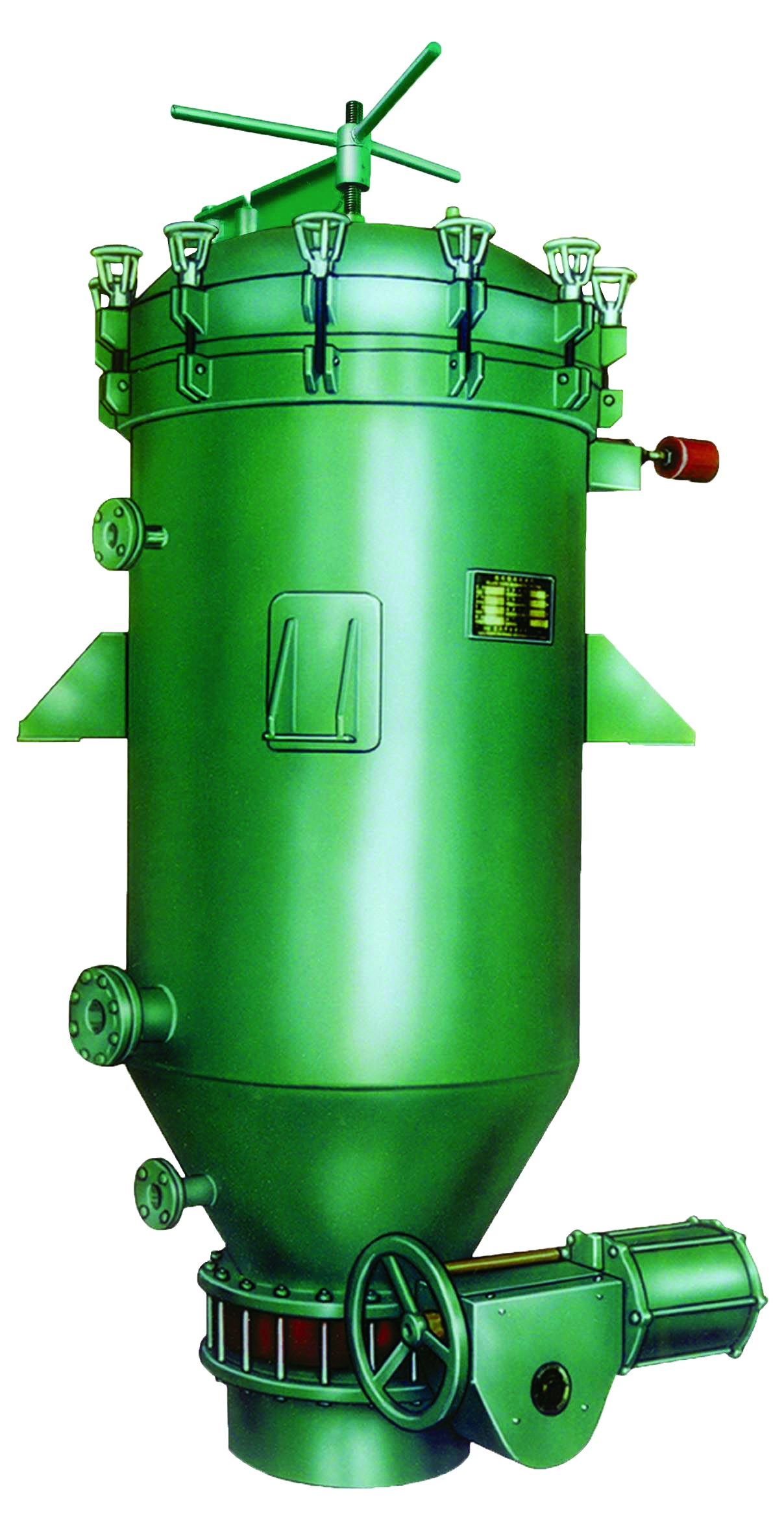 Professional Vertical Pressure Leaf Filter For Crude Oil / Vegetable Oil Industry