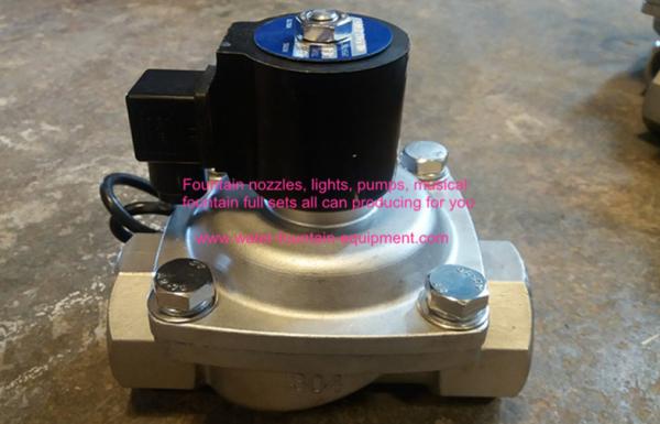 SS304 IP68 Two Ways Solenoid Valve Water Fountain Accessories DC24V