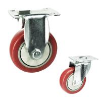 Fournisseurs à usage moyen Chine de roulettes de roue de 5 pouces de plat enchevêtrement supérieur rigide de PVC d'anti