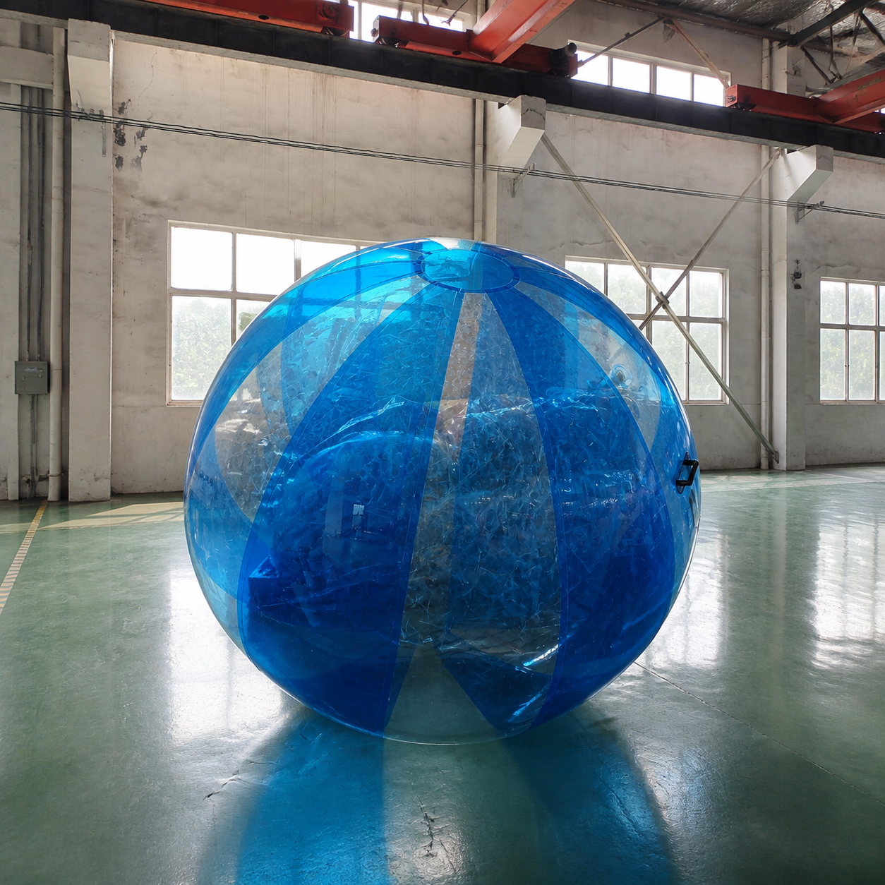 Commercial Colorful PVC Inflatable Walking Balls with Reinforced Zipper and Internal Handles for Parks Events and Rental Use