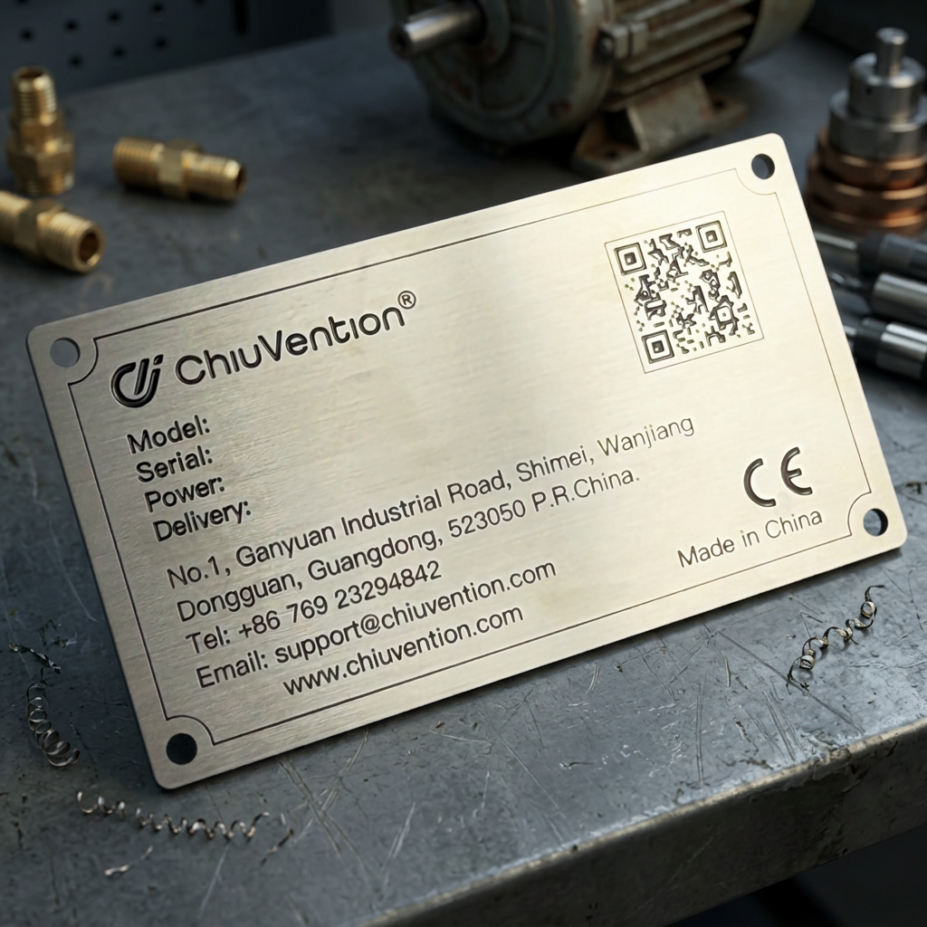 High-Gloss Carved Aluminum Stainless Steel Engraved Embossed Nameplates Corrosion-Resistant Customized Metal Crafts