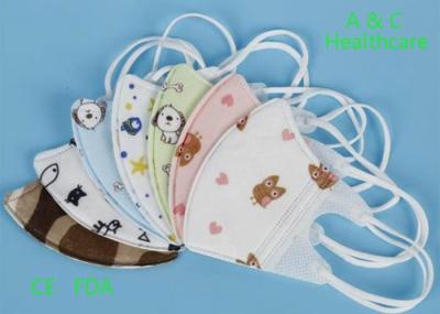 White Kids Surgical Mask With Elastic Earloop Children'S Disposable Face Masks