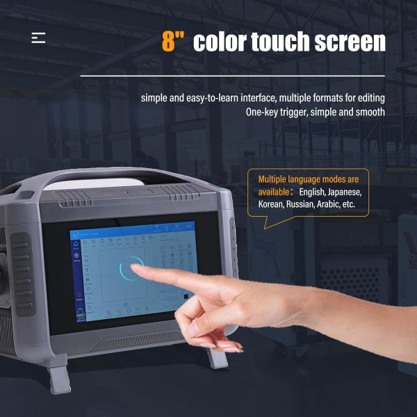 20W/30W/50W Portable Desktop Handheld 2-in-1 Fiber Laser Marking Machine 3D Mini Metal Marking Laser Machine