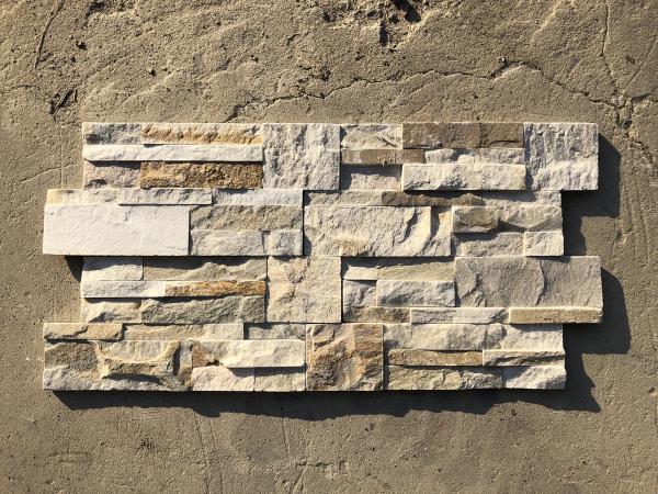 Natural Beige 10mm Stone Veneer Wall Panels Cladding