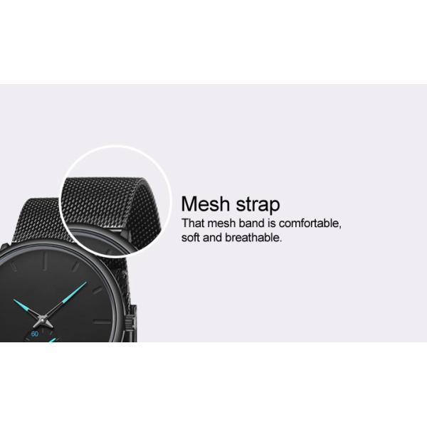 PE45 Movt Alloy Quartz Wrist Watch , Scratchproof 316l Stainless Steel Watch