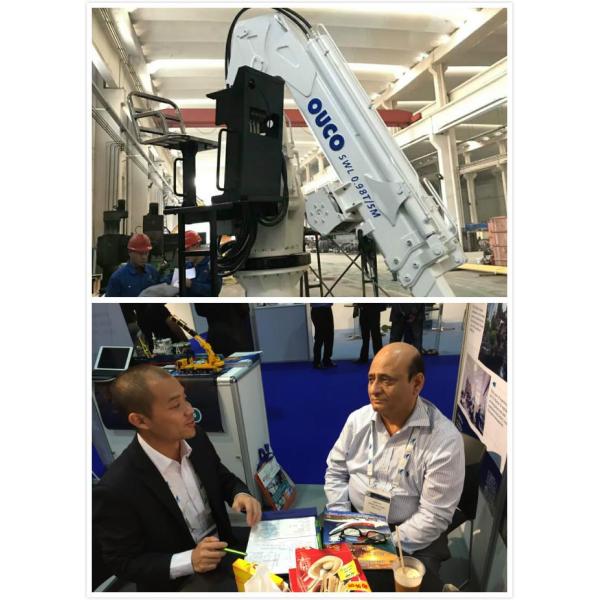 Service Davit Crane Tested On Board Ship Deck Crane With CCS Certificate