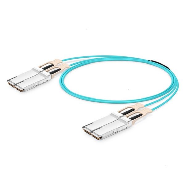Câble de dérivation actif InfiniBand HDR 2 x 200G QSFP56 vers 2 x 200G QSFP56 compatible Mellanox MFS1S90-H003E