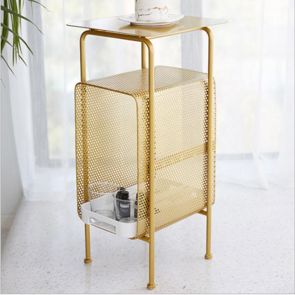 Anti Corrosion 65cm Height Metal Frame Coffee Table