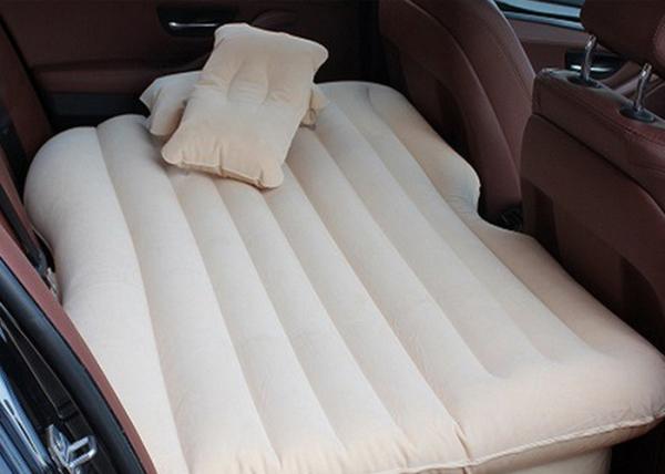 Grey Color 135 * 85 * 45CM Inflatable Car Bed PVC Folding Air Bed Material