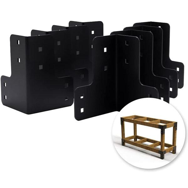 Sturdy Steel Angle Brackets for Building Your Shop Table Workbench Corner Bracket Kit