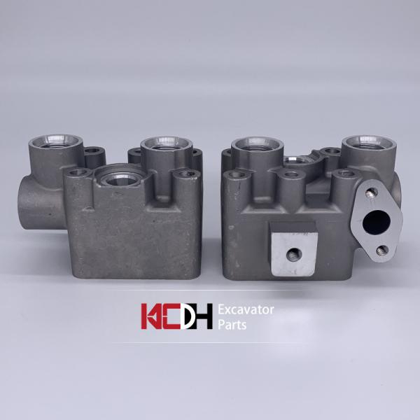 Место корпуса стыковочного агрегата фильтра машинного масла частей 6BG1 экскаватора Хитачи ZAX230 алюминиевое