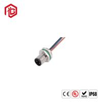 Code imperméable 3pin 4pin 5pin 8pin 12pin du connecteur hommes-femmes arrière A de Front Panel Mount M12