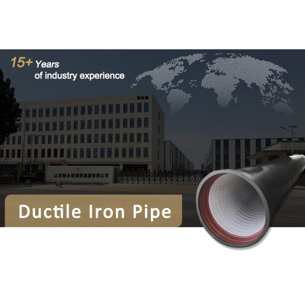 ISO2531 EN545 EN598 Ductile Iron Pipe C25 C30 C40 Black Color For Water