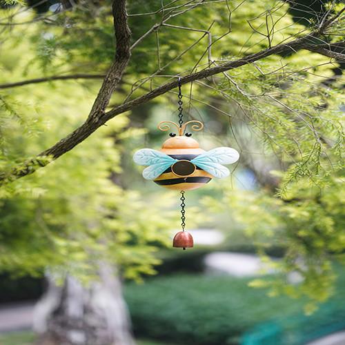 Dos ornamento animais DIY do jardim do metal carrilhão de vento feito a mão de suspensão exterior dos insetos