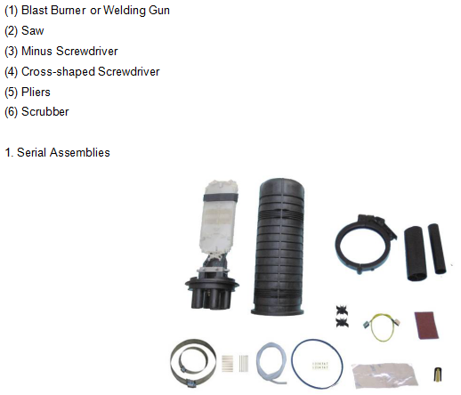 3 In 3 Out Outdoor Dome Type Fiber Optic Splice Enclosure ABS Plastic Material