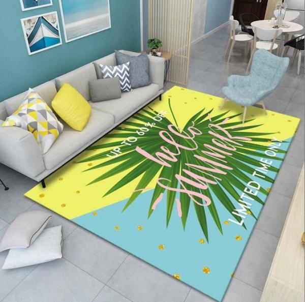Beautiful Flowers Tulip And Roses Living Room Floor Carpet With Special Style