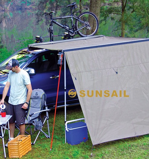 Camouflage/Field Game Camping Tent Car Side Awning with Wind Shield 4cbm Area
