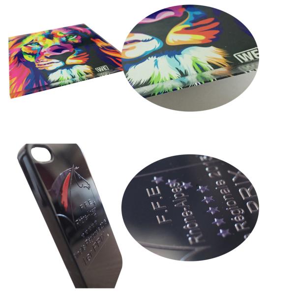 Commercial A3 UV Flatbed Printer 6 Colors Inkjet Printer For Plastic Cards
